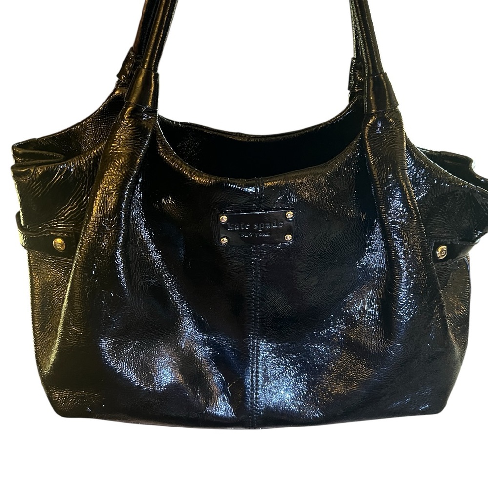 Kate Spade Berkshire Road Stevie Bag in Black Patent Leather. Gently ♥️’d - Picture 12 of 16